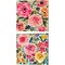 Summer Petals by Cheryl Warrick 14" x 14" Canvas Wall Art (Set of 2)